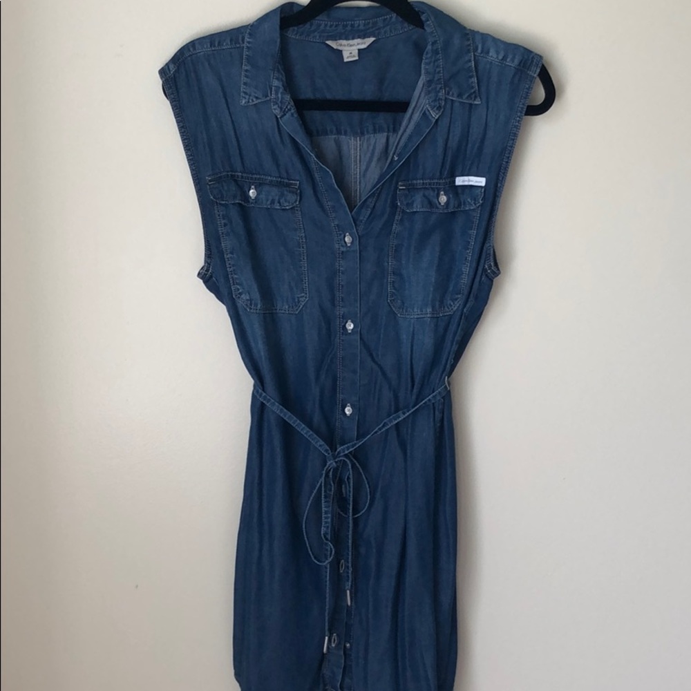 Chambray Dress Calvin Klein